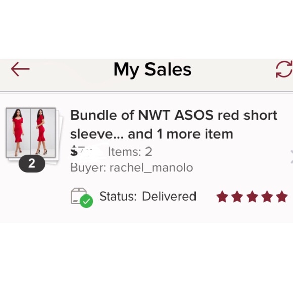 NWT red scuba sweetheart midi dress - Picture 5 of 5